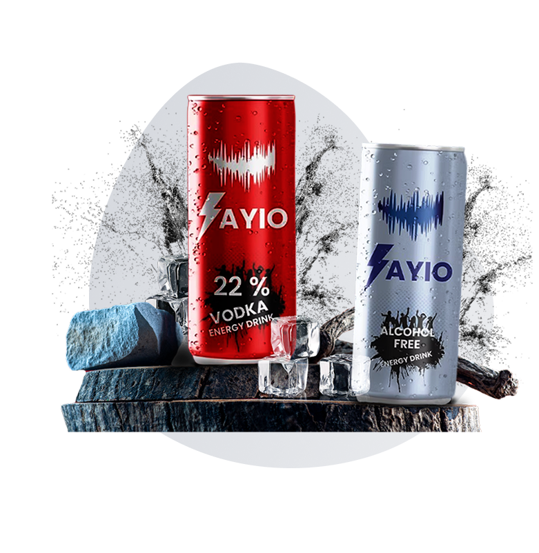Aiyo 18 Premium Drinks cans