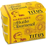 SARDINES A L'HUILE DE TOURNESOL 3X125G