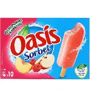 OASIS SORBET PECH/POM/FRAMB 10PCS