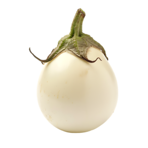 white-eggplant-isolated-over-transparent-background-free-png